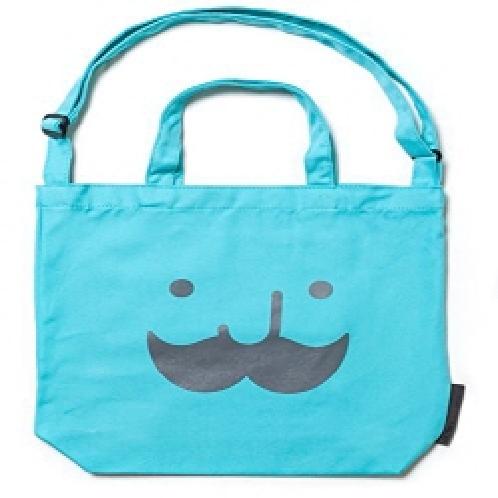 JSTORY Mr. BABBA CANVAS BAG Cotton Cross Bag (37cm x 39cm) (Mint)