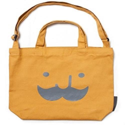 JSTORY Mr. BABBA CANVAS BAG Cotton Cross Bag (37cm x 39cm) (Mustard)