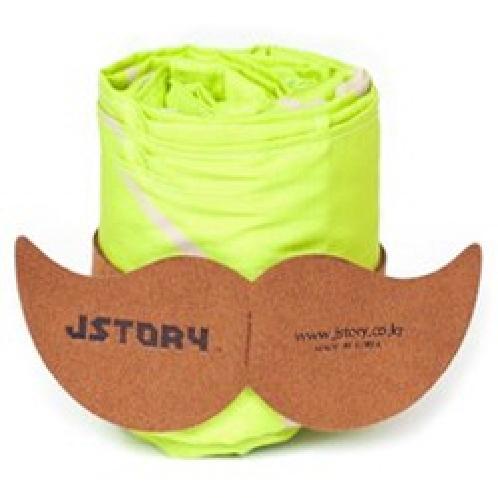 JSTORY Mr. BABBA MARKET BAG Polyester foldable zipper bag (43cm x 35cm) (Yellow Green) 