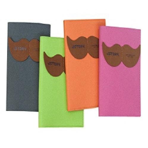 JSTORY Mr. BABBA PASSPORT CASE PU, Chamude Comfortable passport case (103mm x 150mm) (Orange) 
